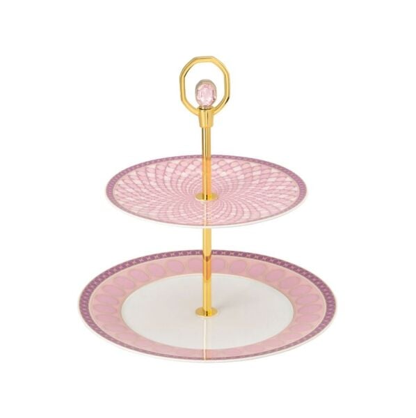 Swarovski Signum 2 Katlı l Servis - Yuvarlak 25 cm