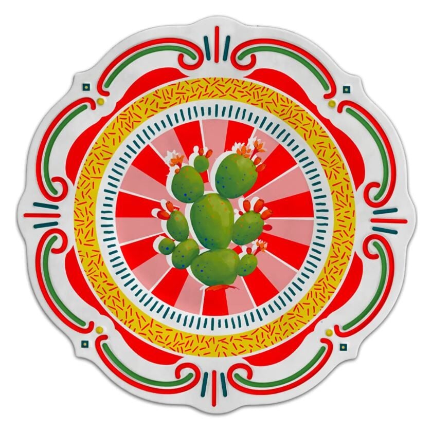 Dolce Vita Palm Servis Tabağı 28 cm Melamin