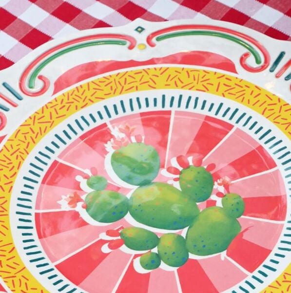 Dolce Vita Palm Servis Tabağı 28 cm Melamin