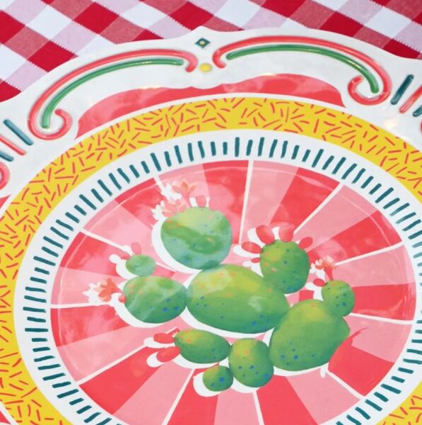 Dolce Vita Palm Servis Tabağı 28 cm Melamin