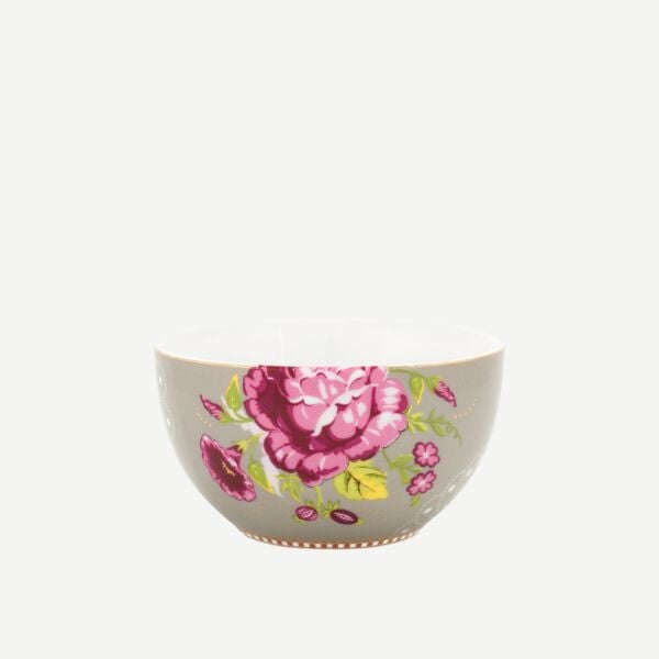 Pip Gül Desenli Haki Kase 12 Cm