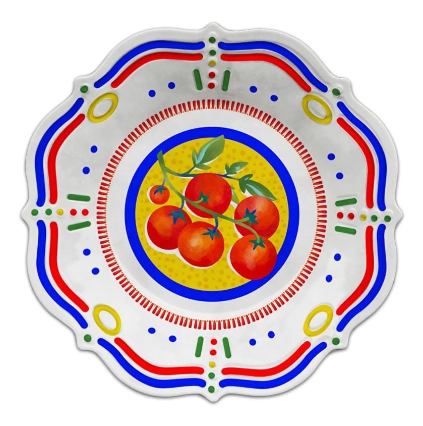 Dolce Vita Tomatos Çukur Tabak 23,5 cm Melamin