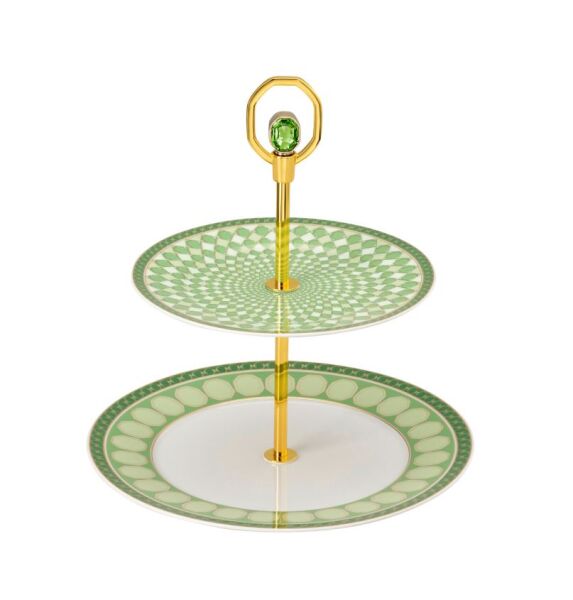 Swarovski  Signum Fern 2 Katlı Standı - Yuvarlak - 25 cm