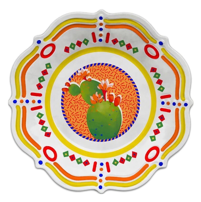 Dolce Vita Palm Çukur Tabak 23,5 cm Melamin