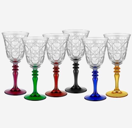 Kırmızı Cam Kadeh 270 Ml Gloria