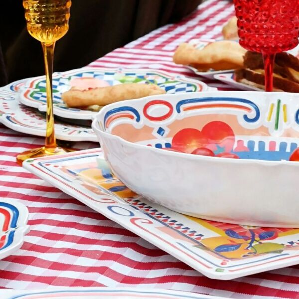 Dolce Vita Oval Servis Kasesi 33 cm, Melamin