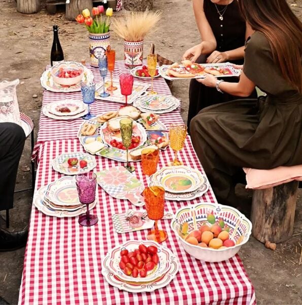 Dolce Vita Oval Servis Tabağı / Tepsi 50 cm, Melamin