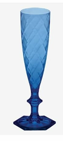 Mavi Akrilik Şampanya Kadehi 22 Cm Barok Collection by Baci Milano