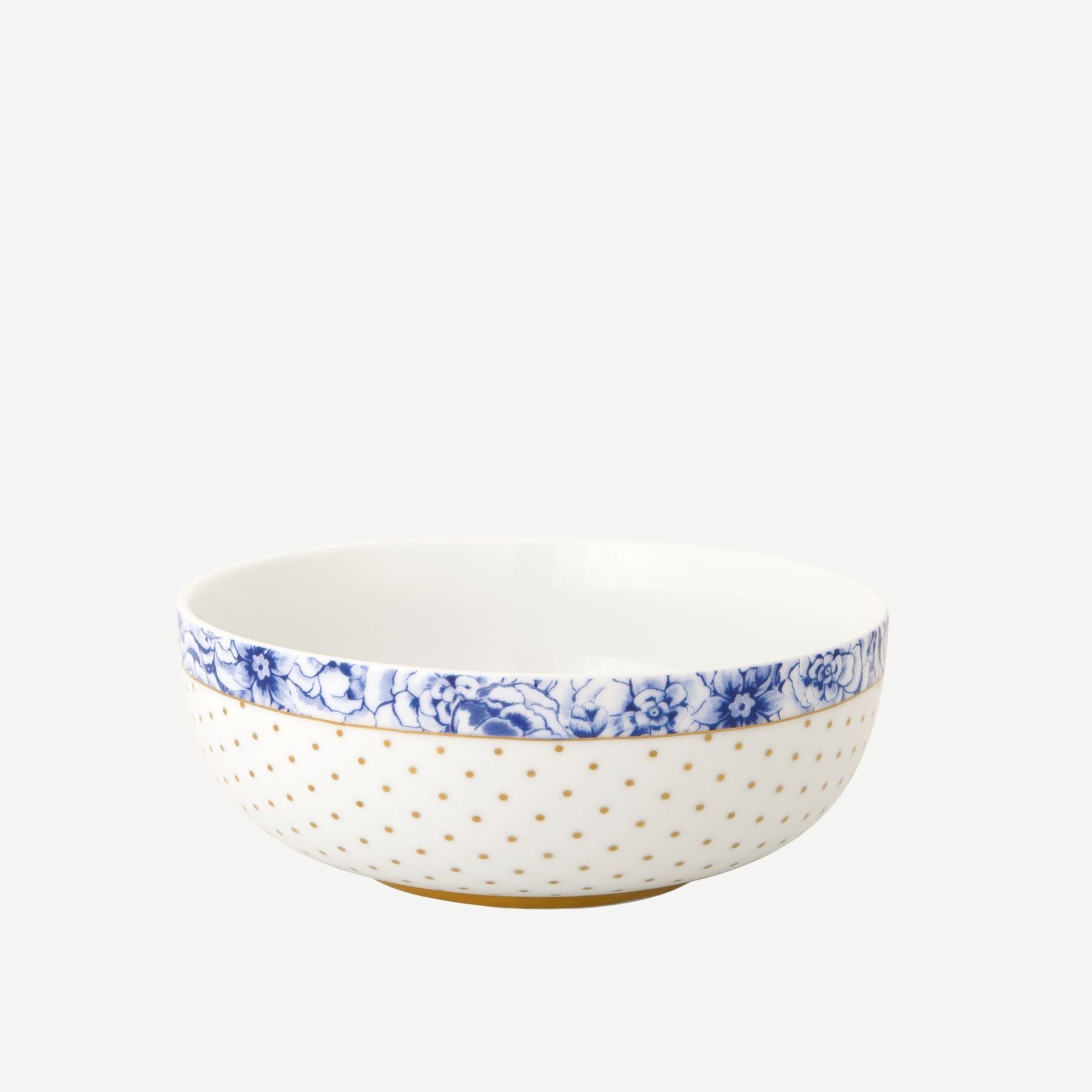 Royal Beyaz Kase Altın Puantiyeli 15 cm
