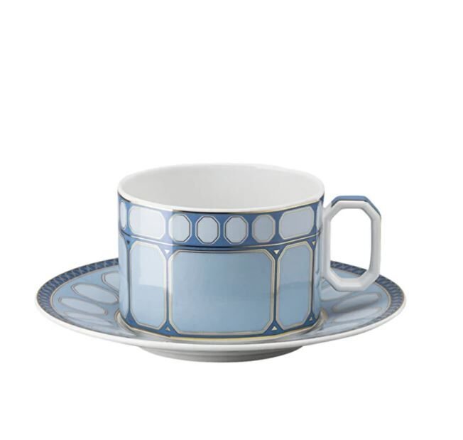 Swarovski Signum Azure Çay Fincanı ve Tabağı