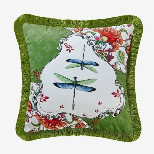 ALLURE YUSUFÇUK DESENLİ KADİFE YASTIK 43*43 CM