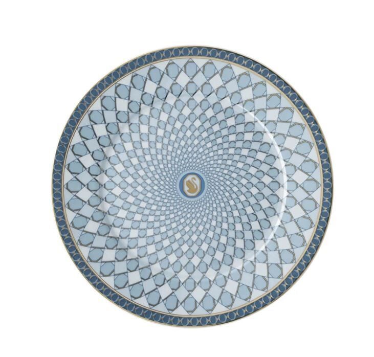 Swarovski Signum Azure - Ekmek Tabağı, Mavi, 18 cm