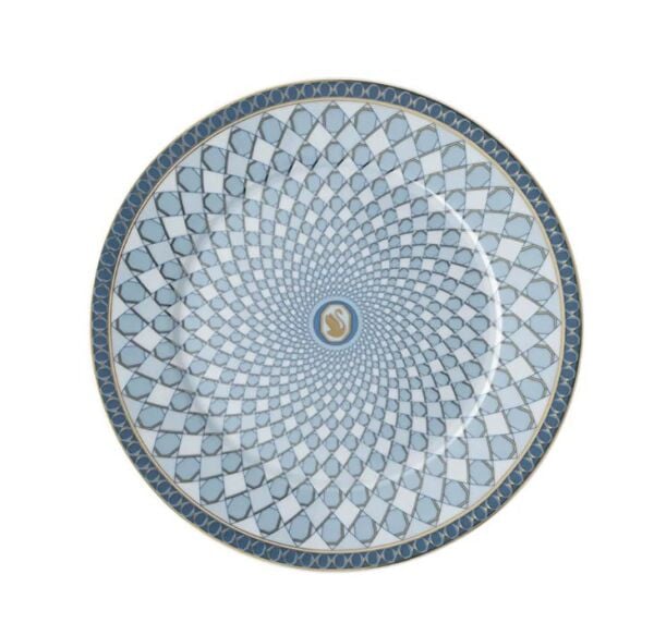 Swarovski Signum Azure - Ekmek Tabağı, Mavi, 18 cm