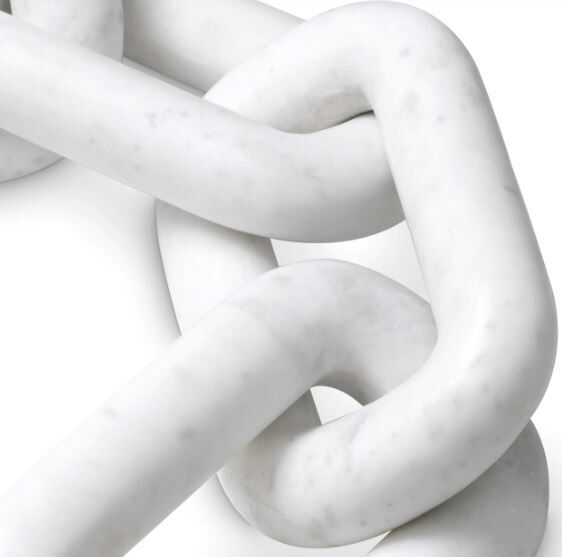 Object Salda white marble