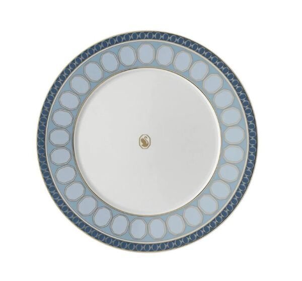 Swarovski Signum Azure - Pasta Tabağı, Mavi, 23 cm