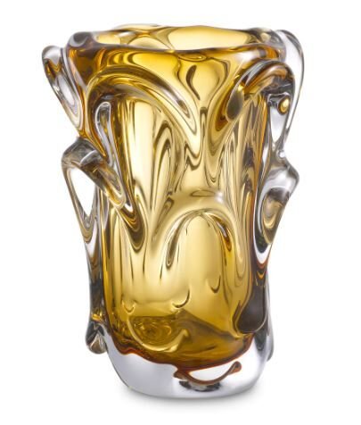 Hand blown glass | yellow colour