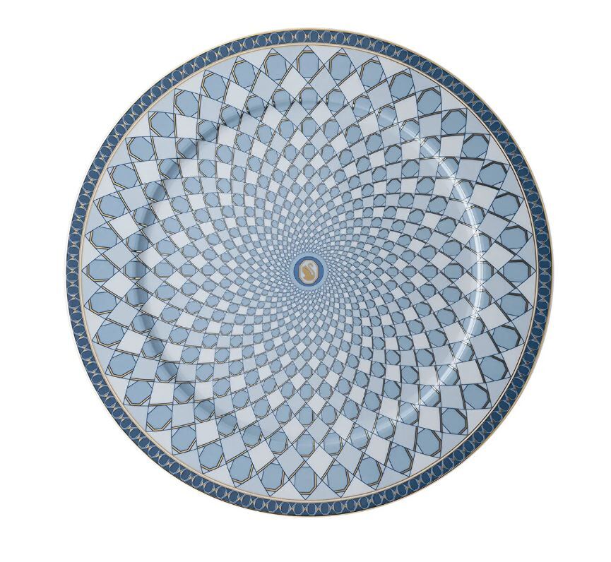 Swarovski Signum Azure Servis Tabağı 33 cm