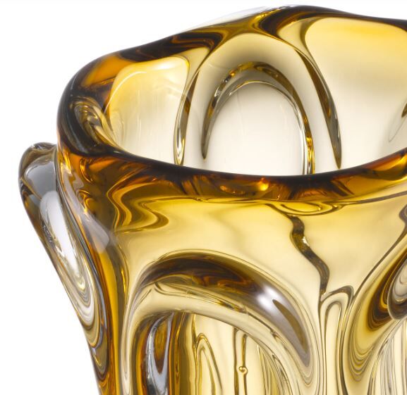 Hand blown glass | yellow colour