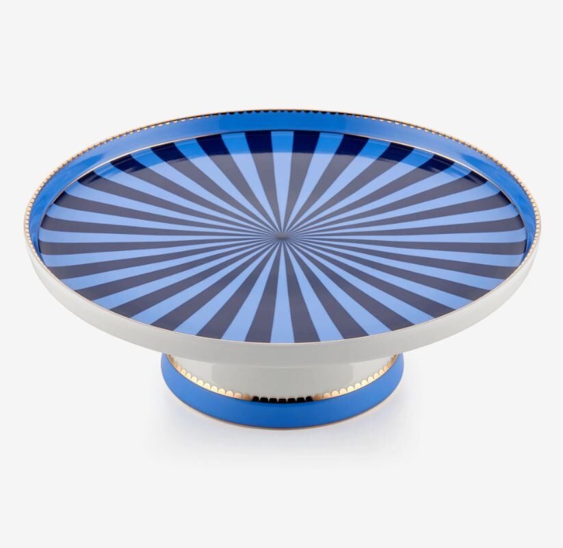 Love Birds Mavi Mini Kek Standı 24 cm