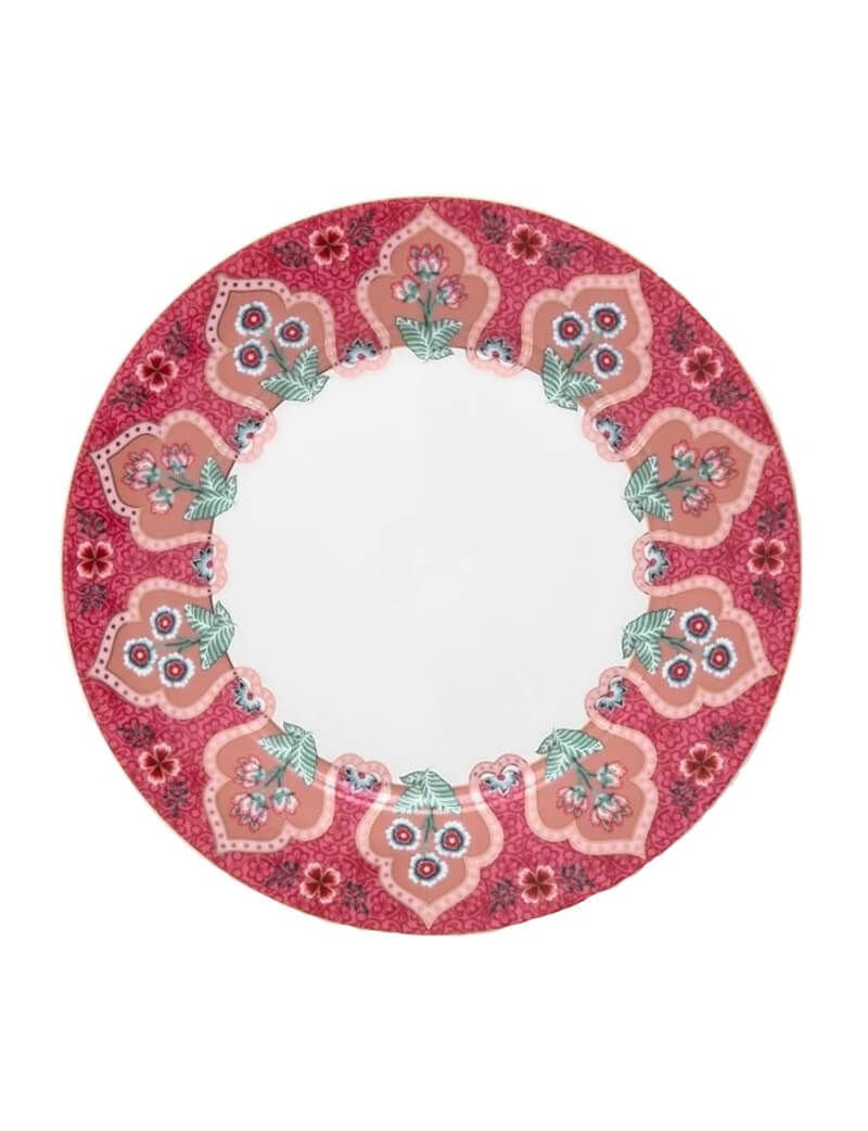 Flower Festival Kırmızı Tabak 21 cm