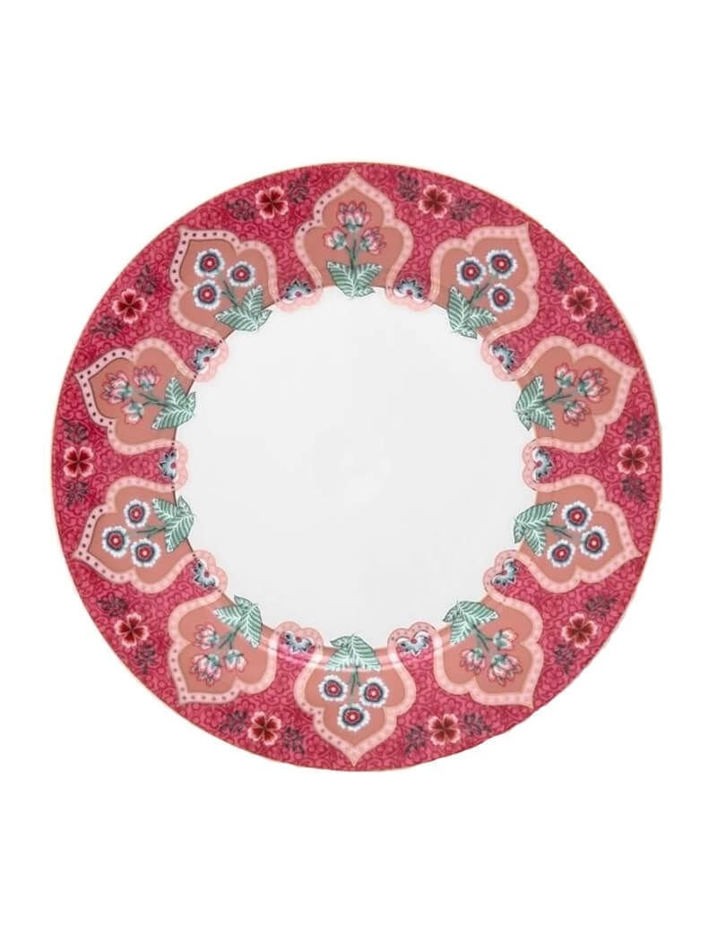 Flower Festival Kırmızı Tabak 21 cm