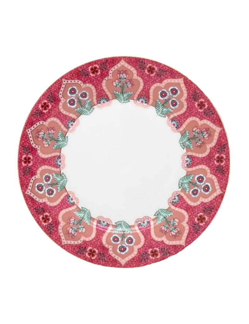Flower Festival Kırmızı Tabak 21 cm