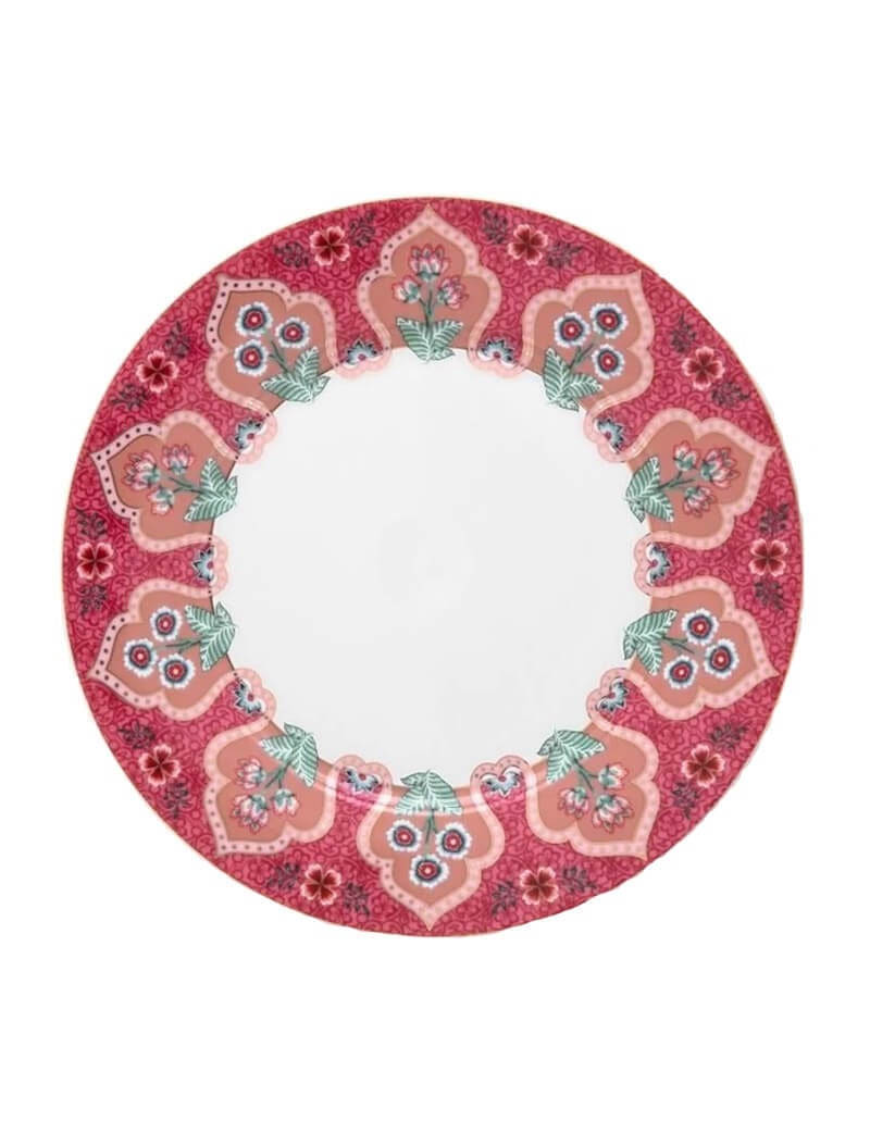 Flower Festival Kırmızı Tabak 21 cm