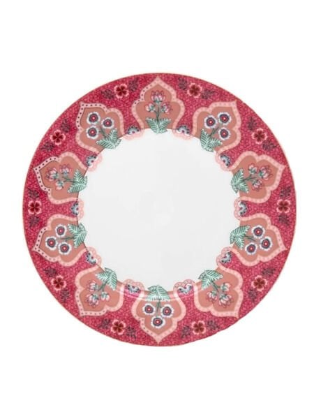 Flower Festival Kırmızı Tabak 21 cm