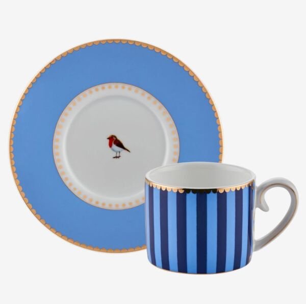 Love Birds Mavi Kahve Fincanı 125 ml.