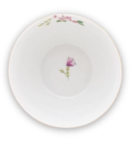 Blushing Birds Beyaz Kase 15 cm