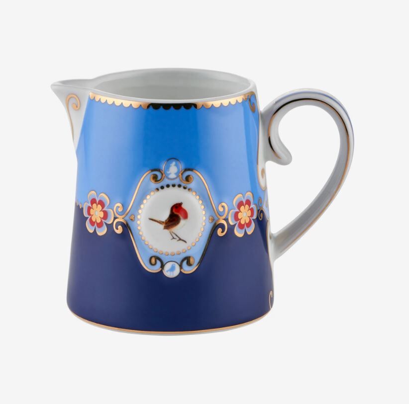 Love Birds Mavi Madalyon Desenli Sütlük 270 ml