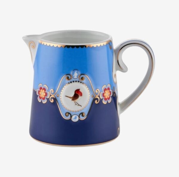 Love Birds Mavi Madalyon Desenli Sütlük 270 ml