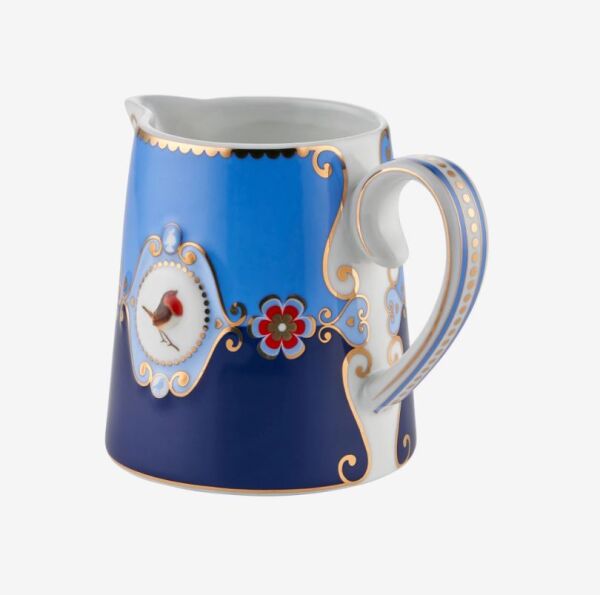 Love Birds Mavi Madalyon Desenli Sütlük 270 ml