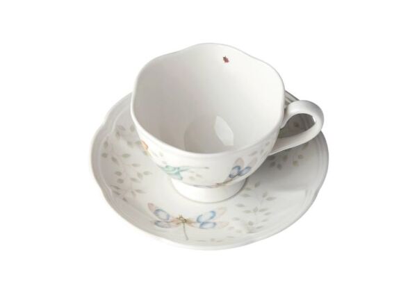 Butterfly Dragonfly Kahve/Çay Fincan ve Tabağı