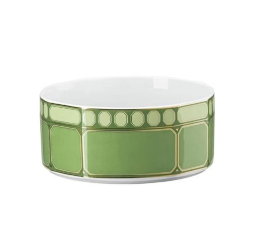 Swarovski Signum Fern - Salata/Müsli Kasesi, Yeşil, 14 cm