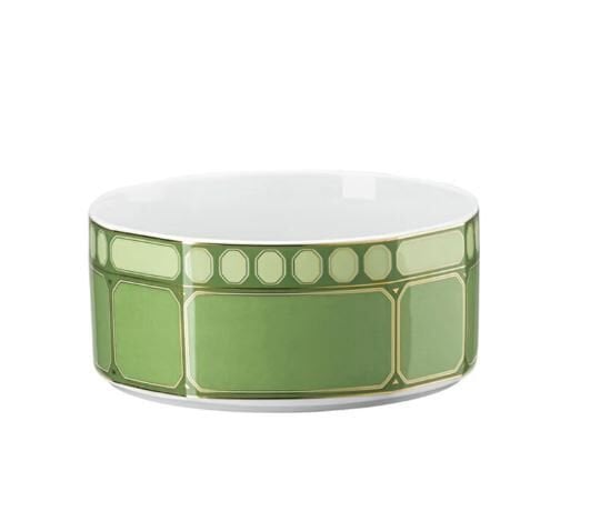 Swarovski Signum Fern - Salata/Müsli Kasesi, Yeşil, 14 cm