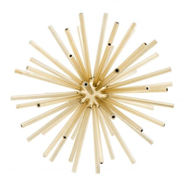 EICHHOLTZ OBJECT METEOR SET OF 3 POLISHED BRASS