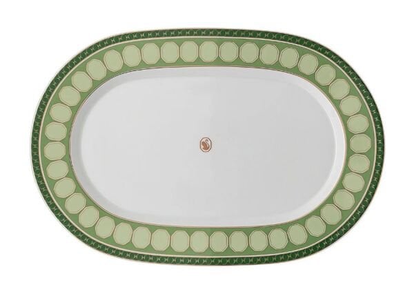 Swarovski Signum Fern Oval Servis Tabağı 40 cm