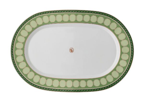 Swarovski Signum Fern Oval Servis Tabağı 40 cm