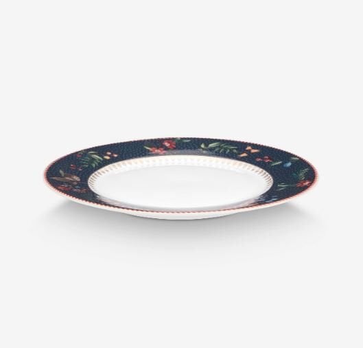 Mavi Porselen Kahvaltı Tabağı 21 Cm