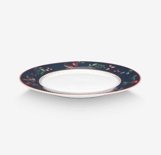 Mavi Porselen Kahvaltı Tabağı 21 Cm