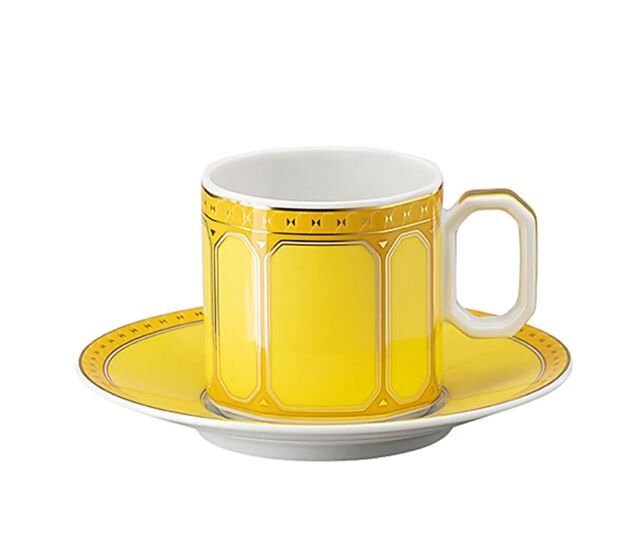 Swarovski Signum Jonquil Türk Kahvesi Fincan ve Tabağı