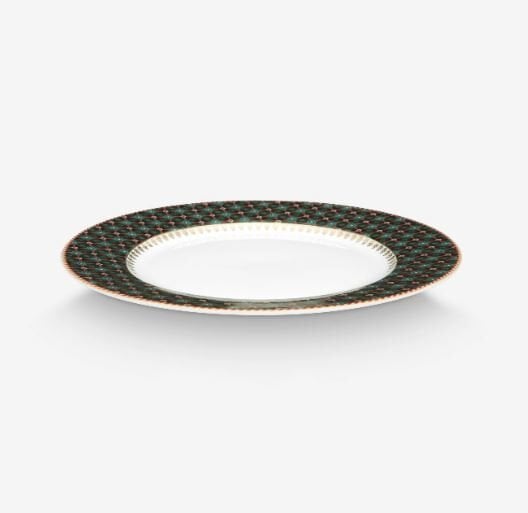 Yeşil Porselen Kahvaltı Tabağı 23 Cm