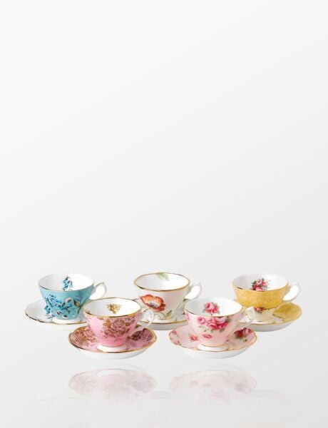 5'Lİ ÇAY FİNCANI SET 100. YIL SERİSİ 1950-1990