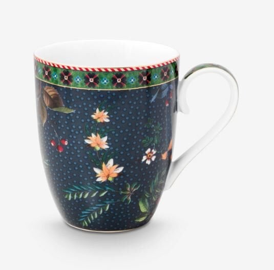 Mavi Porselen Kupa Seti 350 Ml