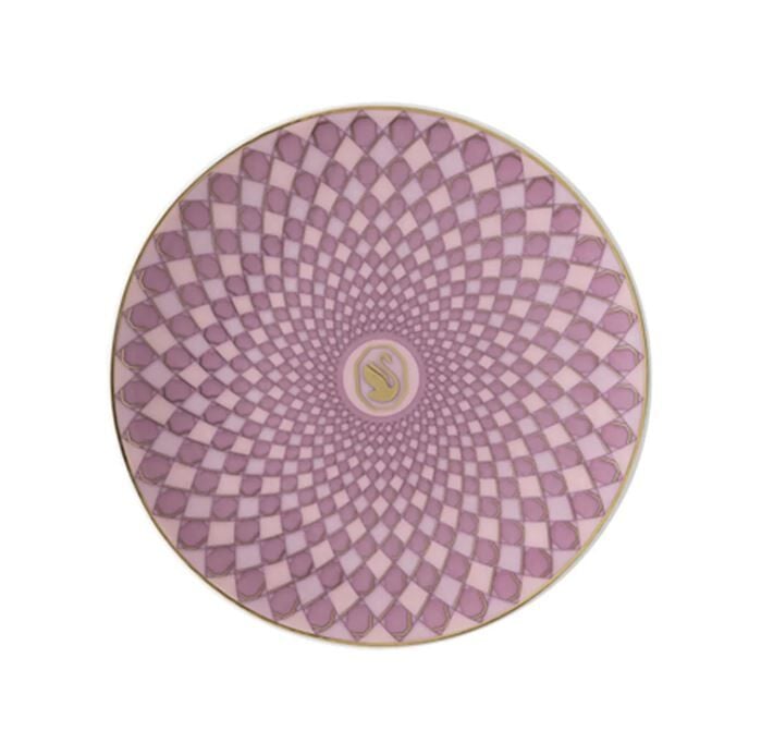 Swarovski Signum Rose Pembe Düz Tabak 10 cm