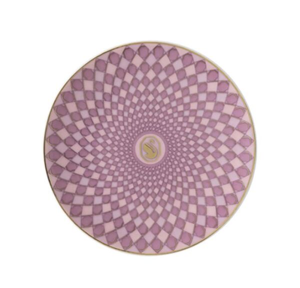 Swarovski Signum Rose Pembe Düz Tabak 10 cm