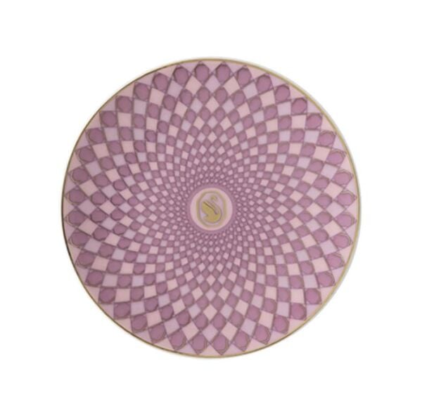 Swarovski Signum Rose Pembe Düz Tabak 10 cm