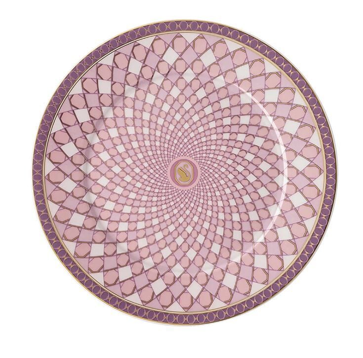 Swarovski Signum Rose Düz Tabak 18 cm