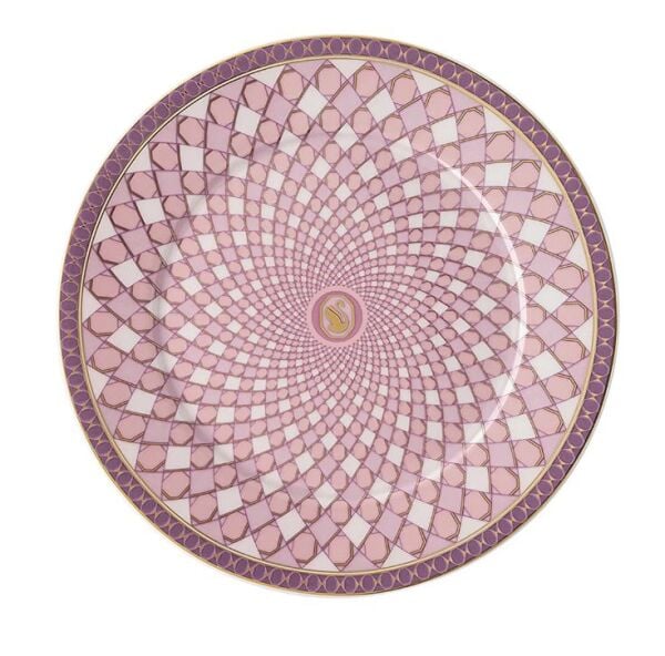 Swarovski Signum Rose Düz Tabak 18 cm